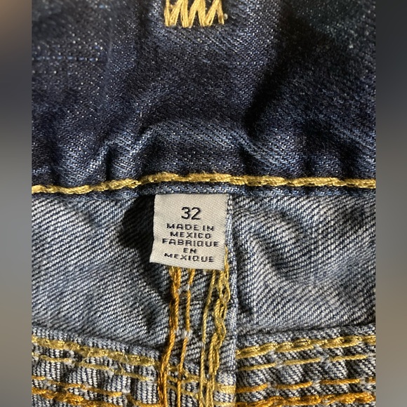 Rare!True Religion Super QT Straight w/ Flap in “ROGUE RENEGADE” wash size 32x32 - Picture 4 of 8